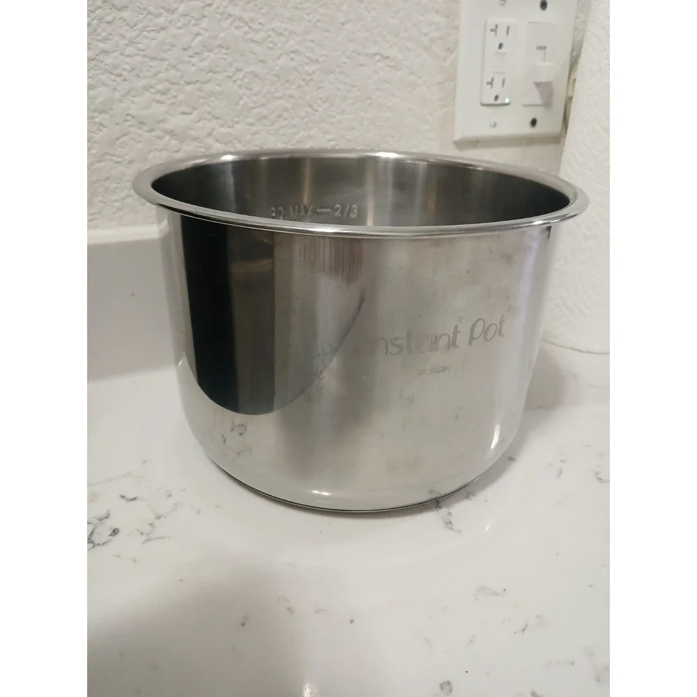 Instant Pot Duo Red SS 60 6 Quart Stainless Steel Inner Pot/AB18363/Steam Rack